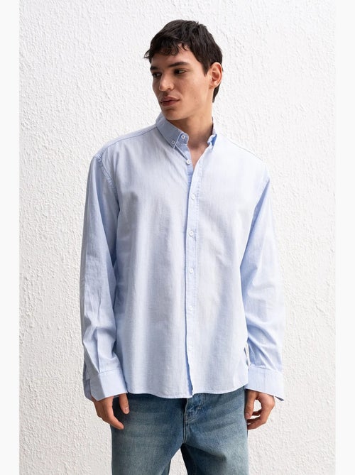 Chemise boutonnée oversize en coton giesto - Kiabi Chemise boutonnée oversize en coton giesto - Kiabi