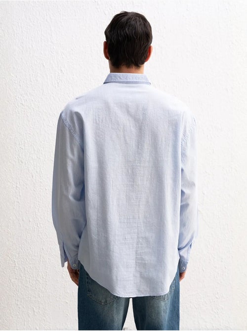 Chemise boutonnée oversize en coton giesto - Kiabi Chemise boutonnée oversize en coton giesto - Kiabi