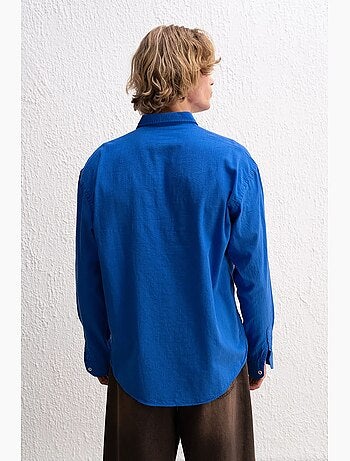 Chemise boutonnée oversize en coton giesto