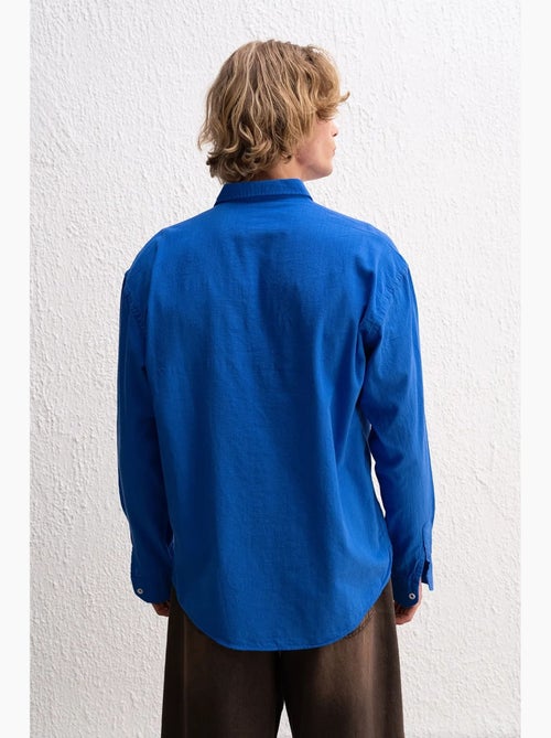 Chemise boutonnée oversize en coton giesto - Kiabi