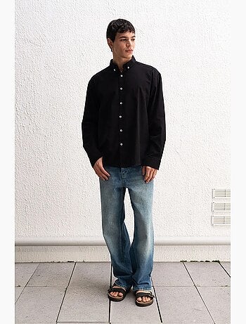 Chemise boutonnée oversize en coton giesto