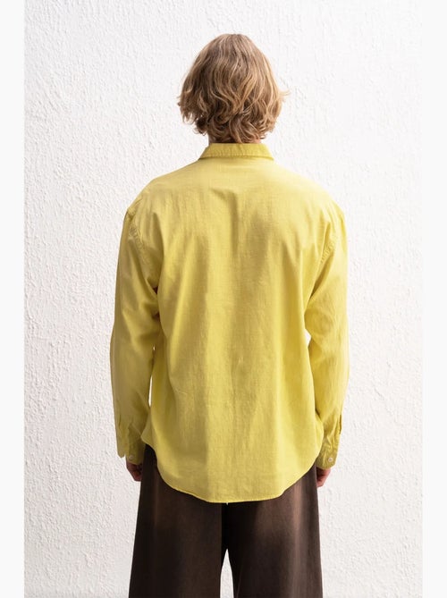 Chemise boutonnée oversize en coton giesto - Kiabi Chemise boutonnée oversize en coton giesto - Kiabi
