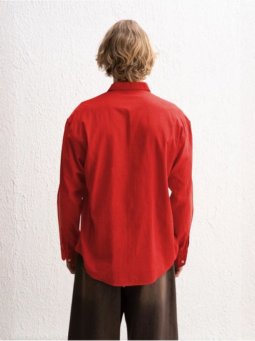 Chemise boutonnée oversize en coton giesto - Kiabi Chemise boutonnée oversize en coton giesto - Kiabi