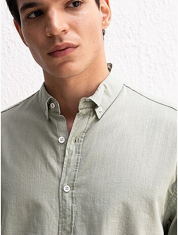 Chemise boutonnée oversize en coton giesto