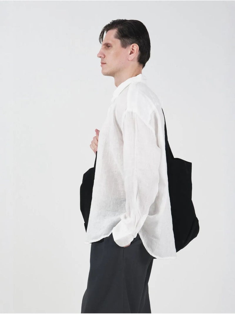 Chemise boutonnée oversize en lin giesto Blanc - Kiabi