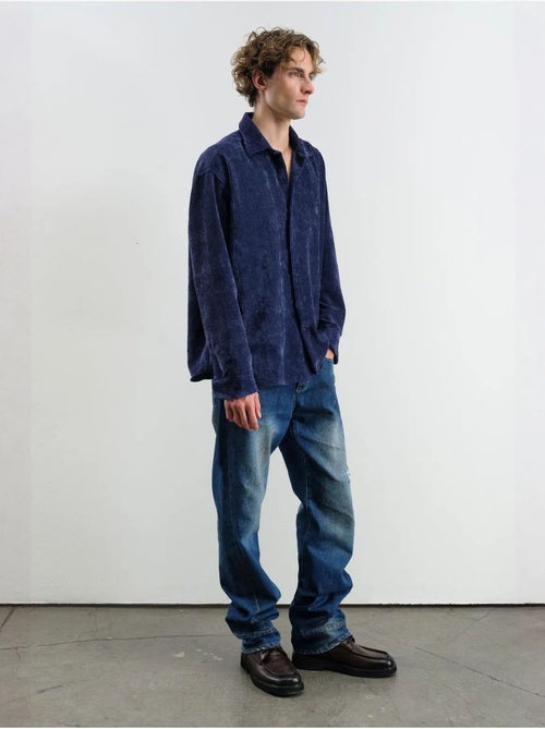 Chemise boutonnée oversize texturée giesto - Kiabi