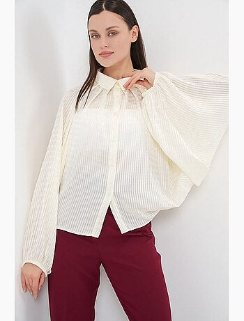 Chemise boutonnée rayée oversize bdart