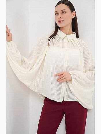 Chemise boutonnée rayée oversize bdart