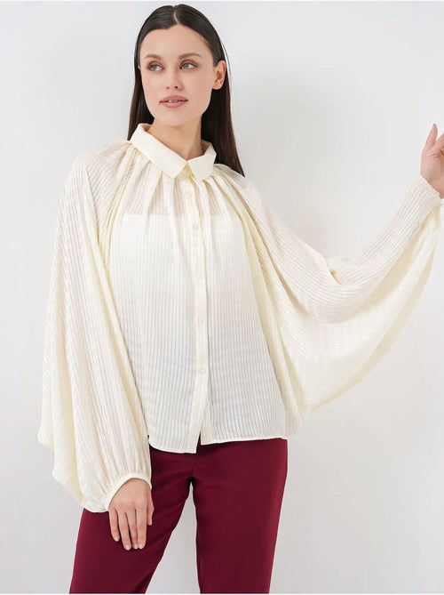 Chemise boutonnée rayée oversize bdart - Kiabi