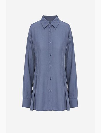 Chemise boutonnée texturée ajustée mixray
