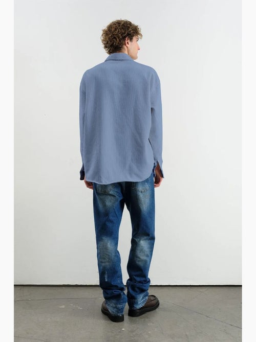 Chemise boutonnée texturée oversize giesto - Kiabi
