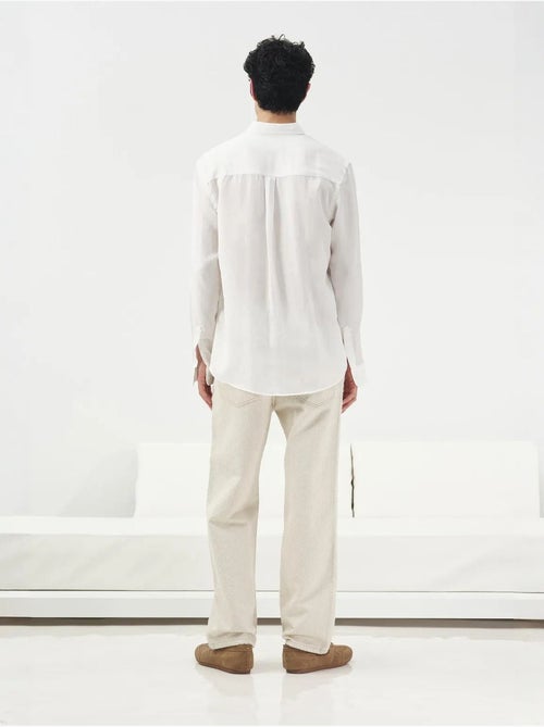 Chemise boutonnée unie en tencel giesto - Kiabi