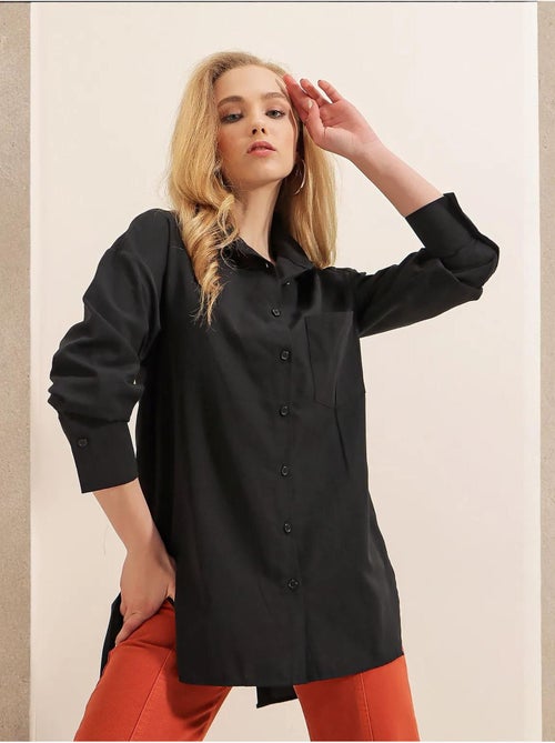 Chemise boyfriend boutonnée au dos bdart - Kiabi Chemise boyfriend boutonnée au dos bdart - Kiabi
