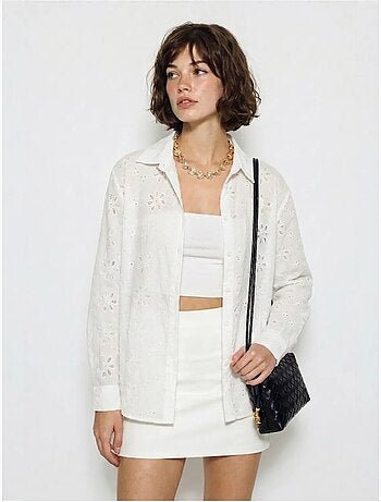 Chemise brodée coupe décontractée lucci