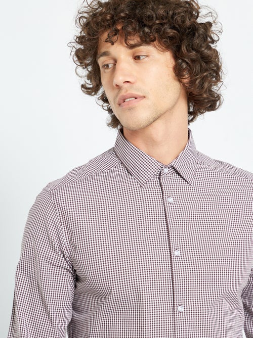 Chemise carreaux vichy - Kiabi