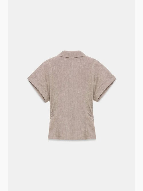 Chemise cintrée à manches courtes, texturée dilvin - Kiabi Chemise cintrée à manches courtes, texturée dilvin - Kiabi