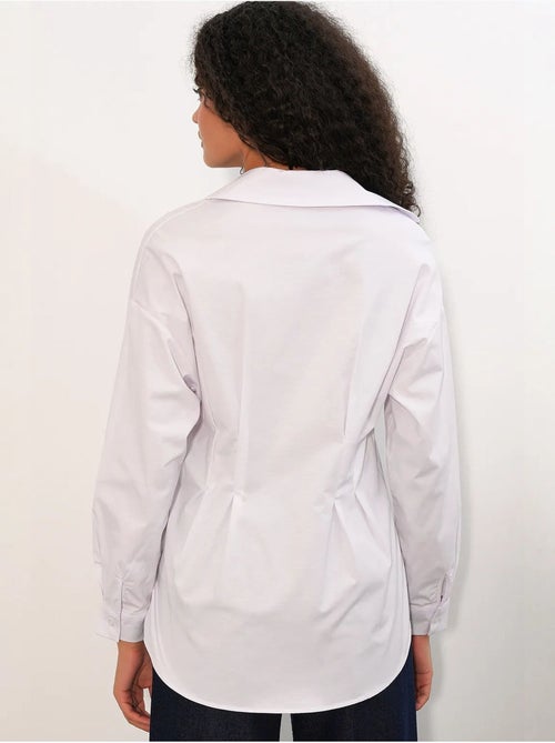 Chemise cintrée en popeline à boutons bdart - Kiabi Chemise cintrée en popeline à boutons bdart - Kiabi