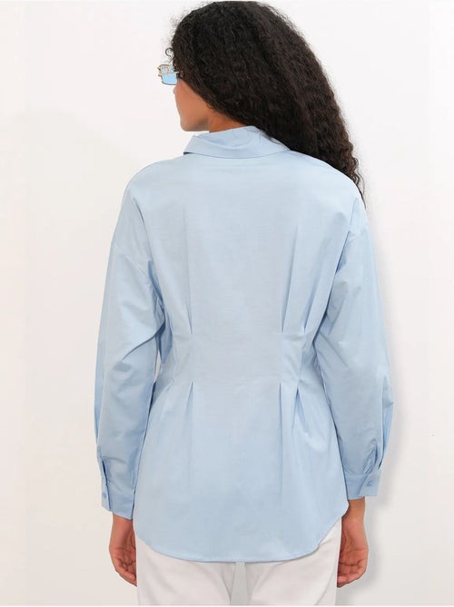 Chemise cintrée en popeline à boutons bdart - Kiabi Chemise cintrée en popeline à boutons bdart - Kiabi