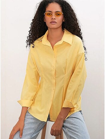 Chemise cintrée en popeline à boutons bdart