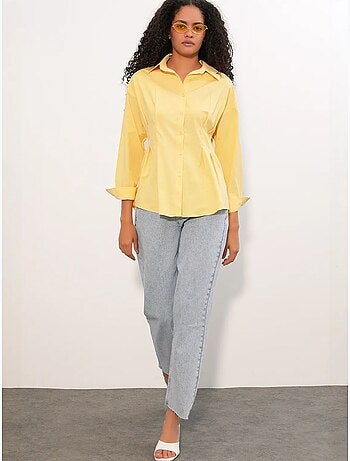 Chemise cintrée en popeline à boutons bdart