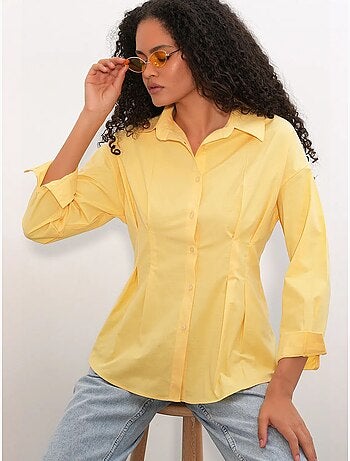 Chemise cintrée en popeline à boutons bdart