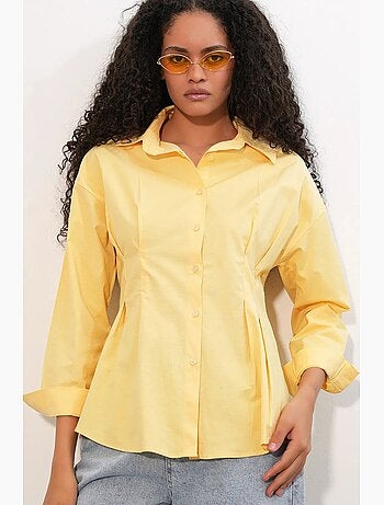 Chemise cintrée en popeline à boutons bdart