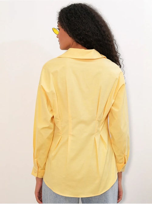 Chemise cintrée en popeline à boutons bdart - Kiabi Chemise cintrée en popeline à boutons bdart - Kiabi