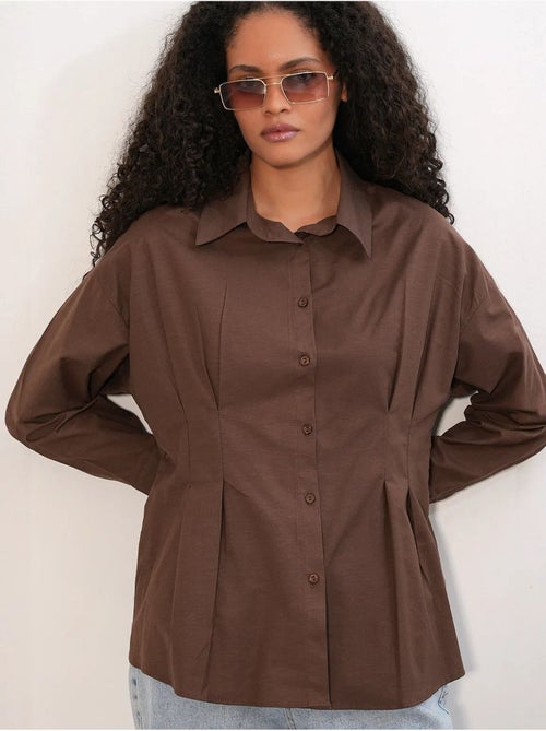 Chemise cintrée en popeline à boutons bdart - Kiabi Chemise cintrée en popeline à boutons bdart - Kiabi