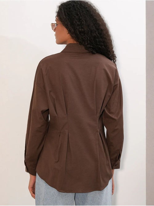 Chemise cintrée en popeline à boutons bdart - Kiabi Chemise cintrée en popeline à boutons bdart - Kiabi