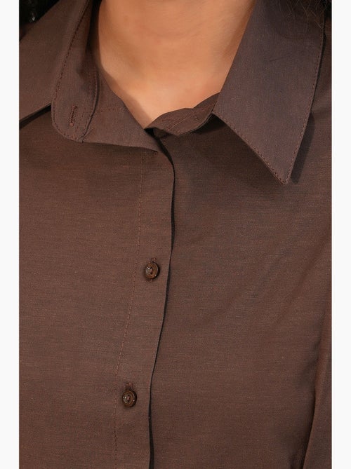 Chemise cintrée en popeline à boutons bdart - Kiabi Chemise cintrée en popeline à boutons bdart - Kiabi
