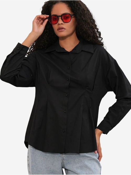 Chemise cintrée en popeline à boutons bdart - Kiabi Chemise cintrée en popeline à boutons bdart - Kiabi