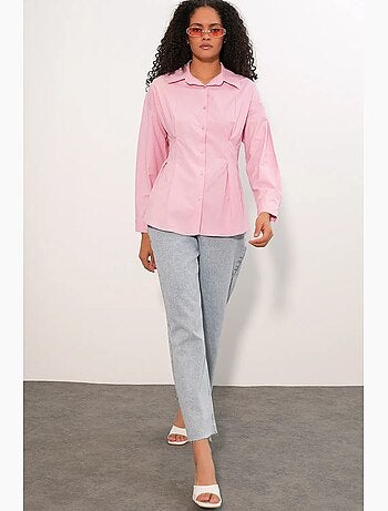 Chemise cintrée en popeline à boutons bdart