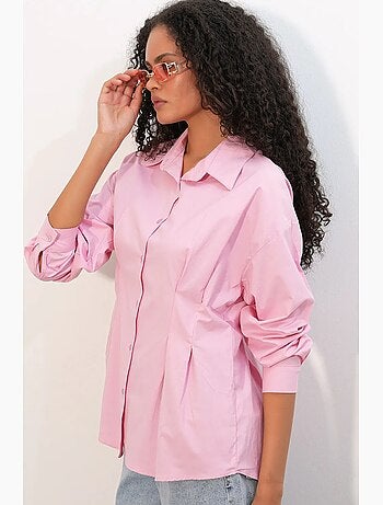 Chemise cintrée en popeline à boutons bdart