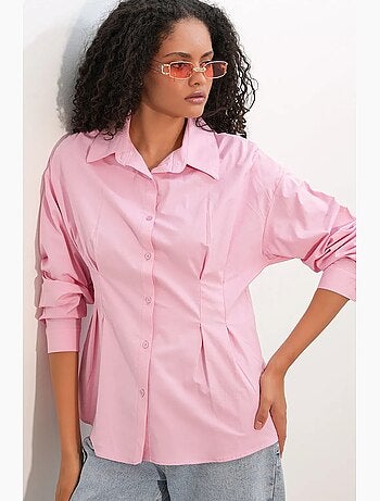 Chemise cintrée en popeline à boutons bdart