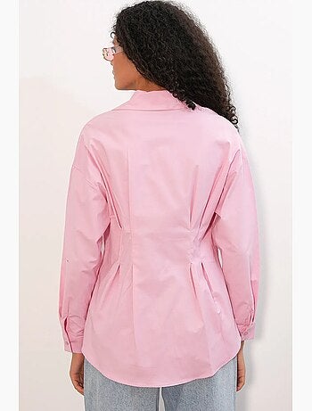 Chemise cintrée en popeline à boutons bdart