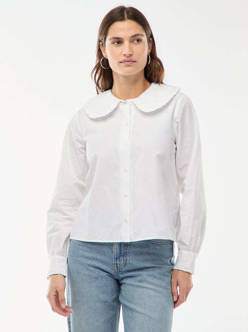 Chemise col claudine - Kiabi