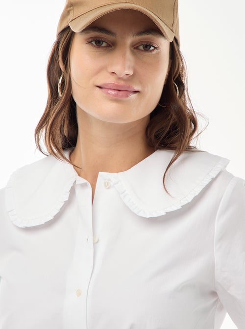 Chemise col claudine - Kiabi