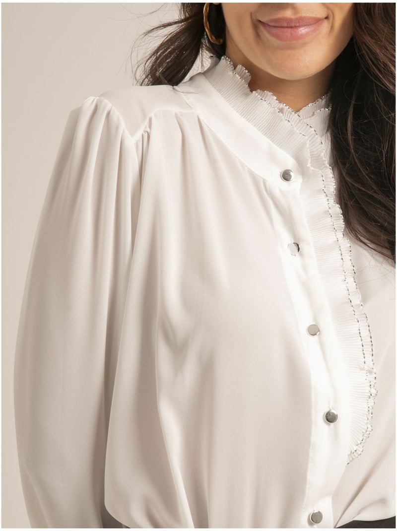 Chemise col fantasie ORELLIA Blanc - Kiabi