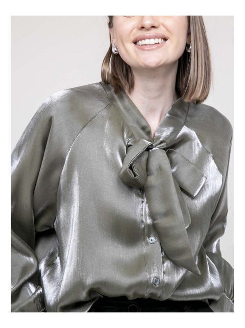 Chemise col lavallière ornella - Kiabi Chemise col lavallière ornella - Kiabi