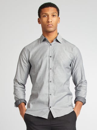 Chemise coupe droite à motif