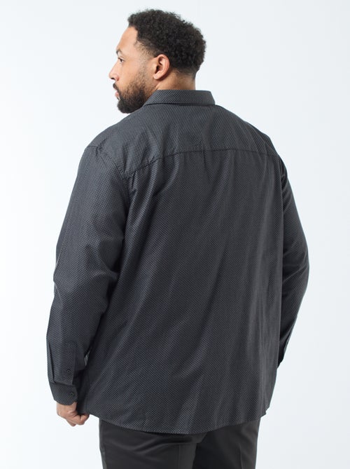 Chemise coupe droite dobby - Kiabi