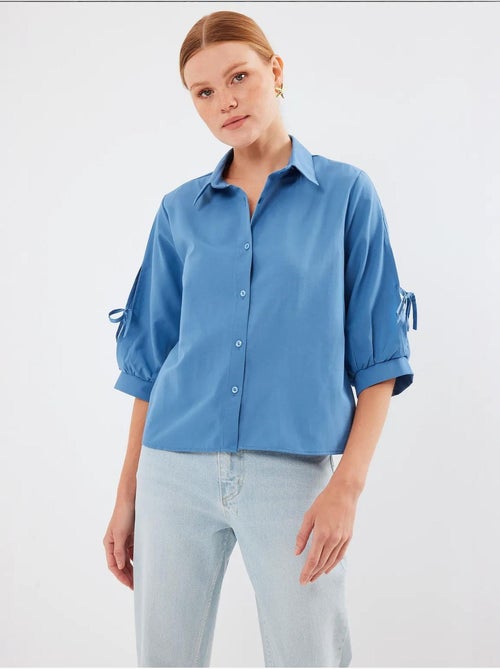Chemise courte à manches détaillées bdart - Kiabi