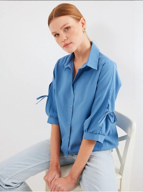 Chemise courte à manches détaillées bdart - Kiabi