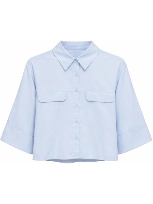 Chemise courte ample avec fermeture à boutons et poche mixray - Kiabi