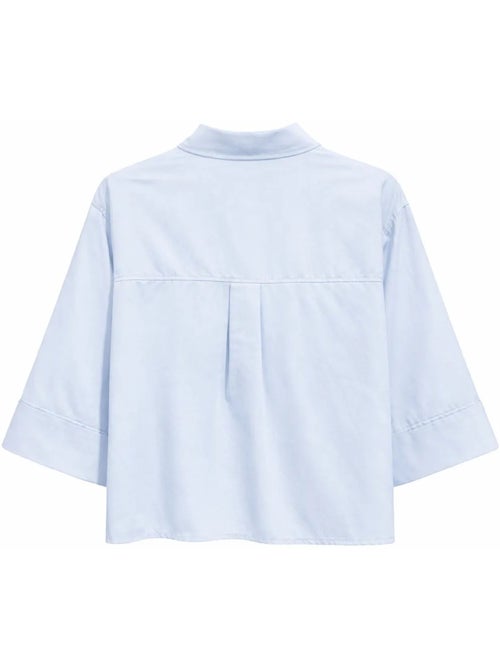 Chemise courte ample avec fermeture à boutons et poche mixray - Kiabi