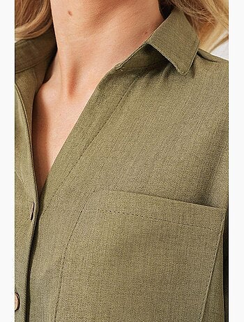 Chemise courte aspect lin bdart