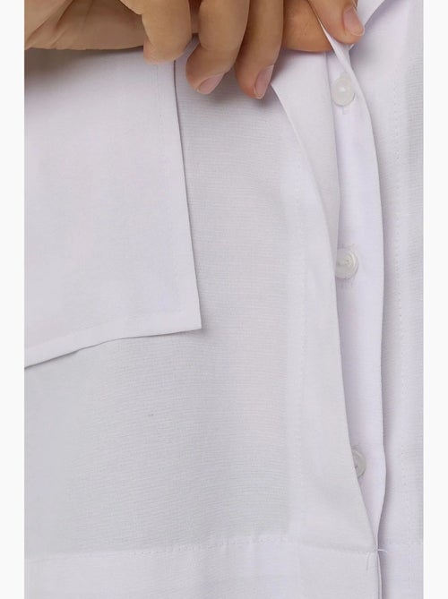 Chemise courte avec détail de poche hiccup - Kiabi