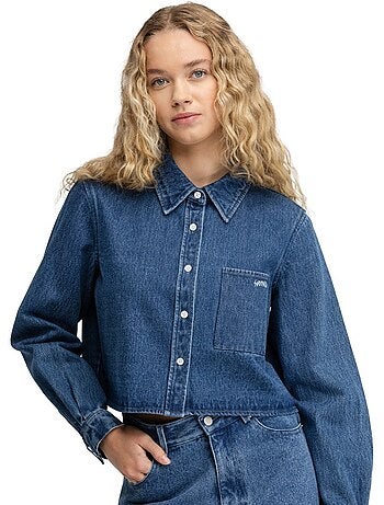Chemise courte en denim femme femme nimes-w