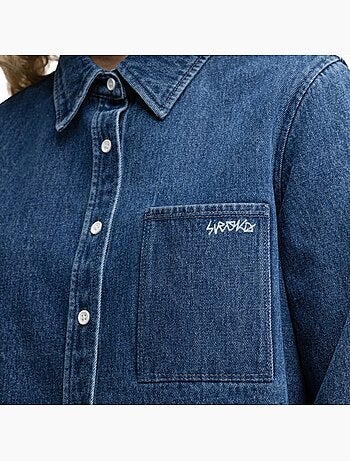 Chemise courte en denim femme femme nimes-w