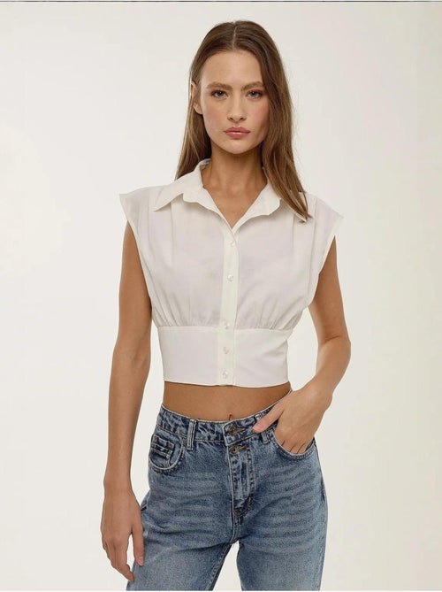 Chemise courte hiccup - Kiabi